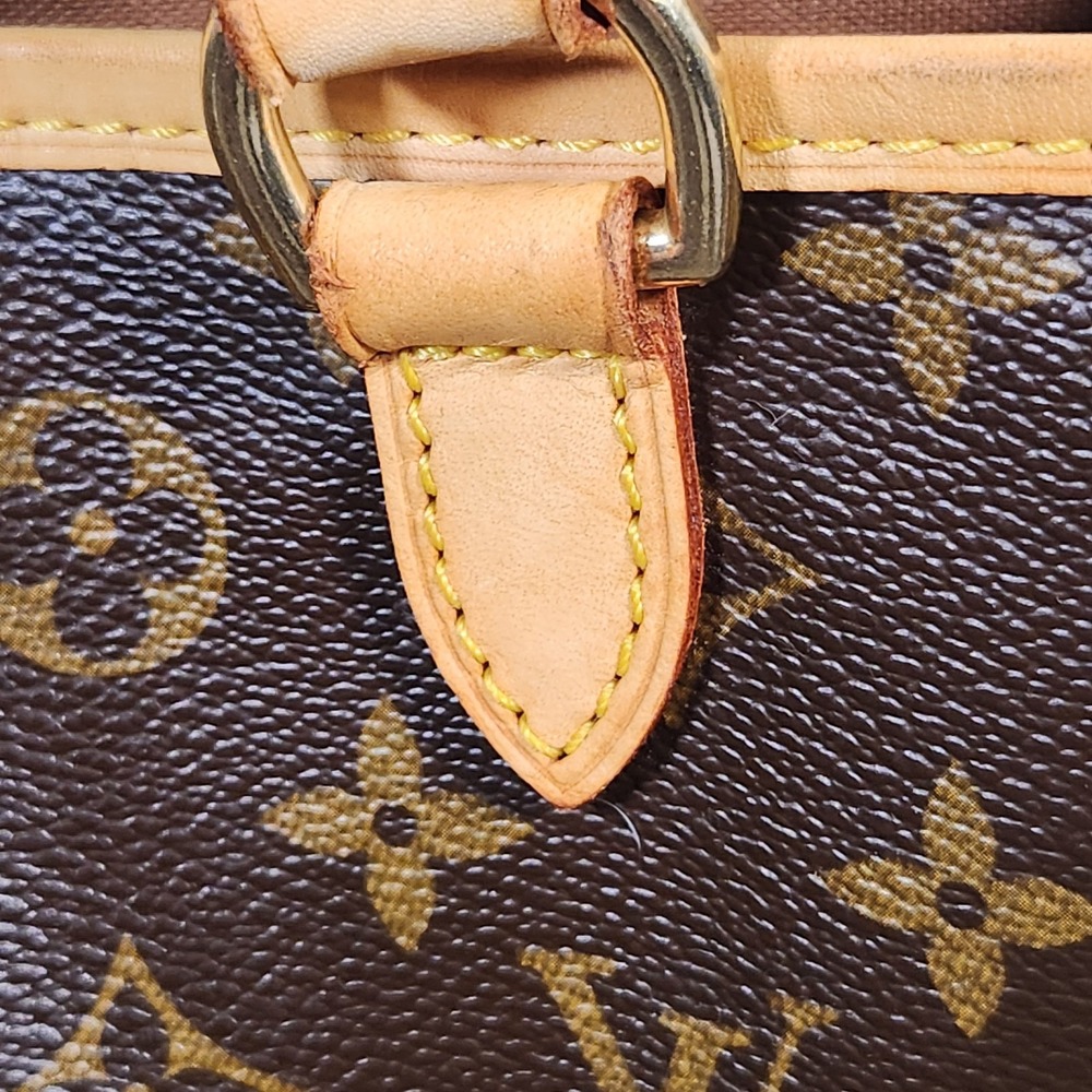 COA Louis Vuitton Monogram Batignolles Horizontal Bucket Tote Bag Brown Purse - Picture 8 of 16